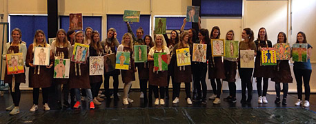 Workshop naaktmodel schilderen tijdens vrijgezellenfeest in Rotterdam